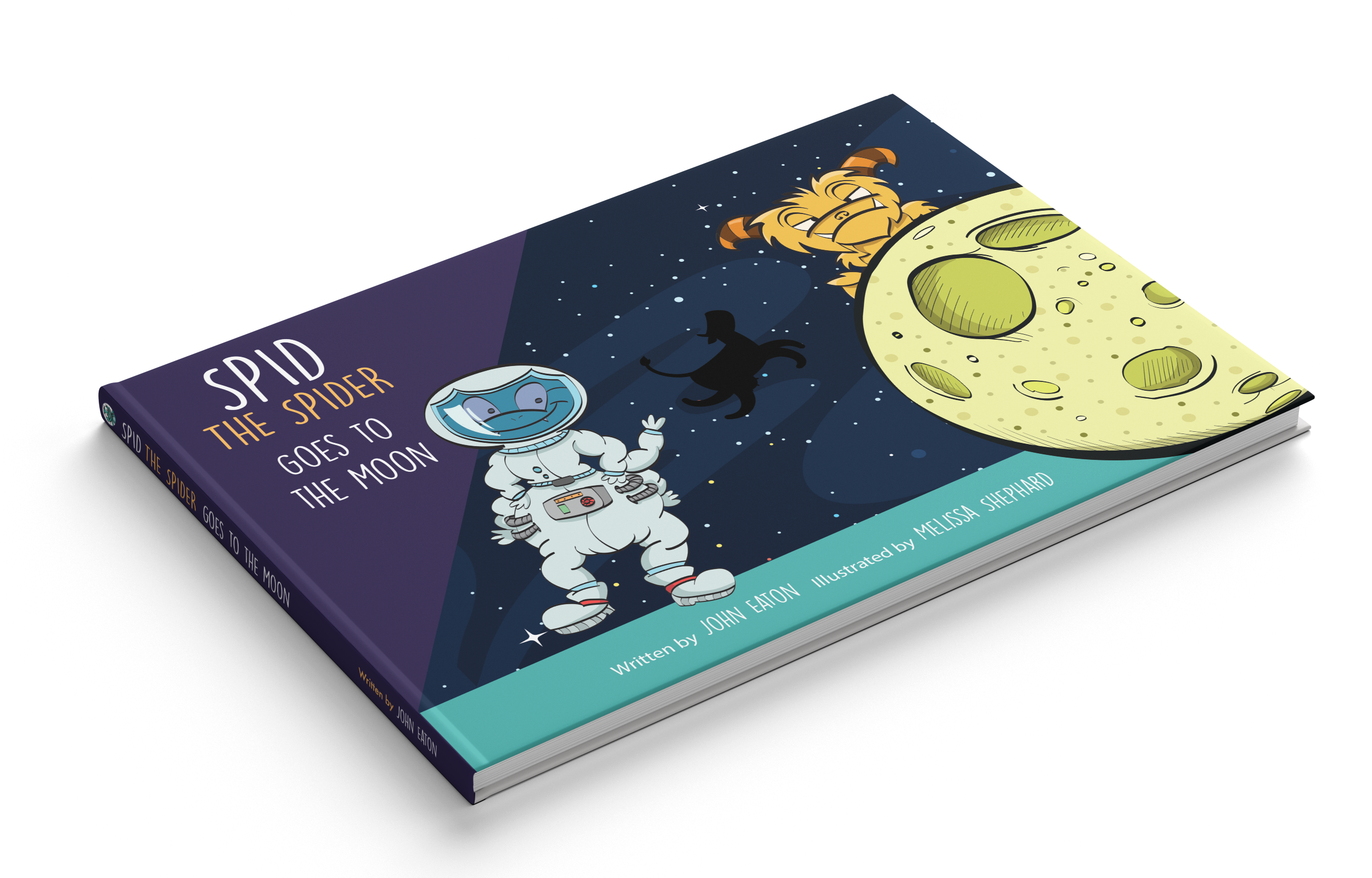 Spid the Spider Goes to the Moon Book Mockup