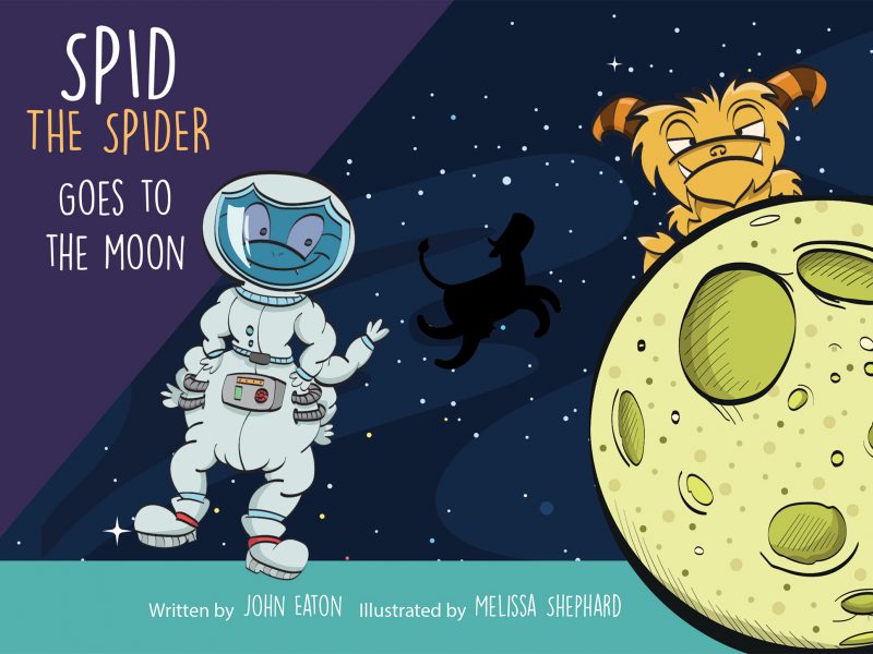 Spid the Spider goes to the moon book front cover