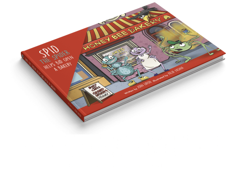 Spid the spider helps bid open a bakery book review